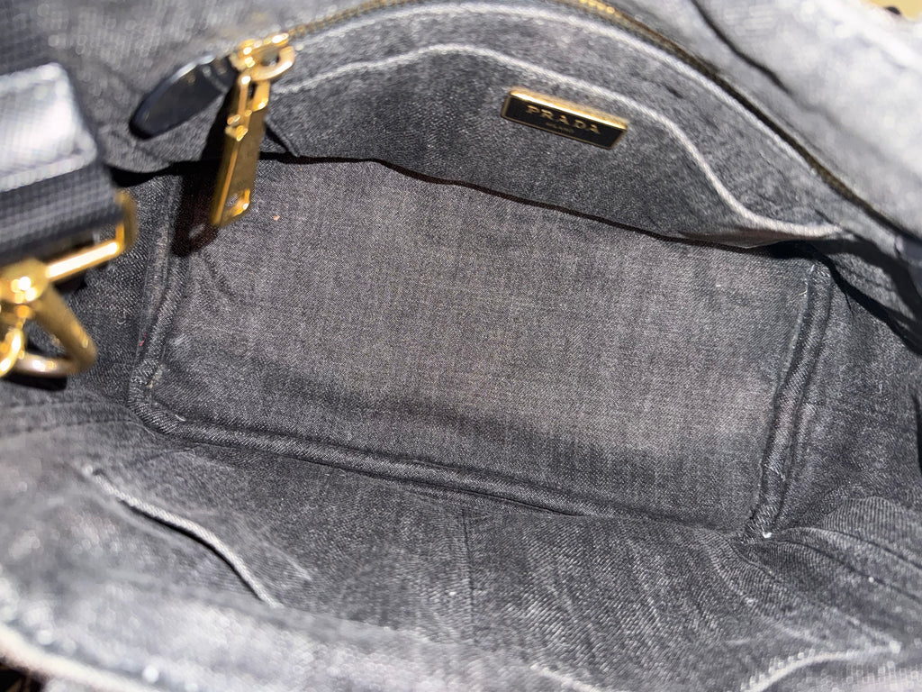 Prada Canapa Denim Tote