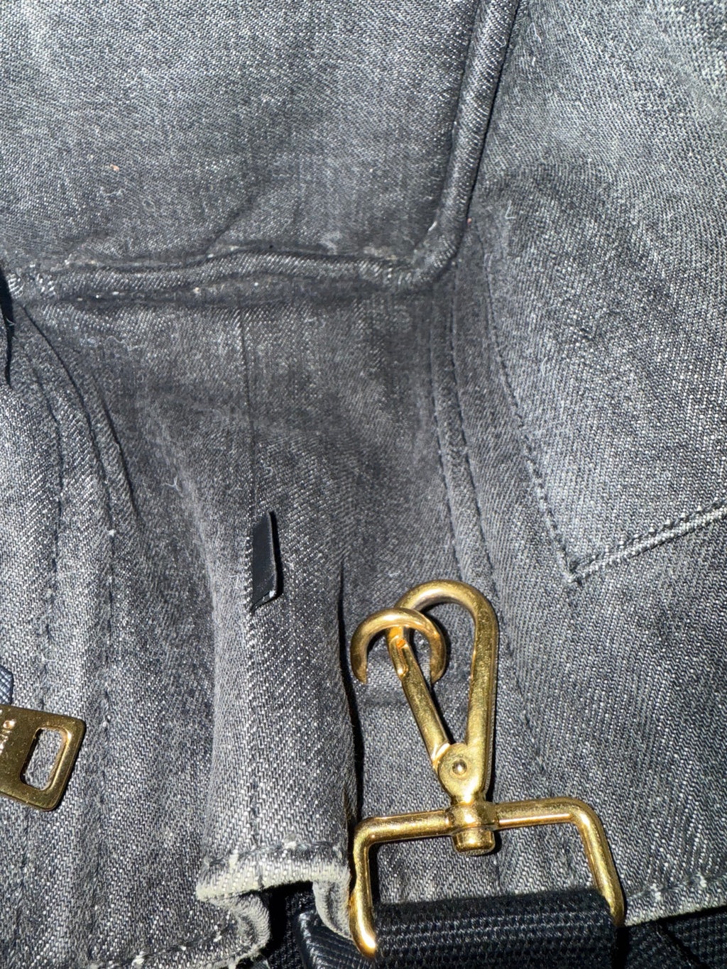 Prada Canapa Denim Tote