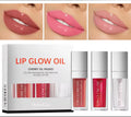 Lip Glow Oil Trio - Cherry Red, Soft Pink & Clear
