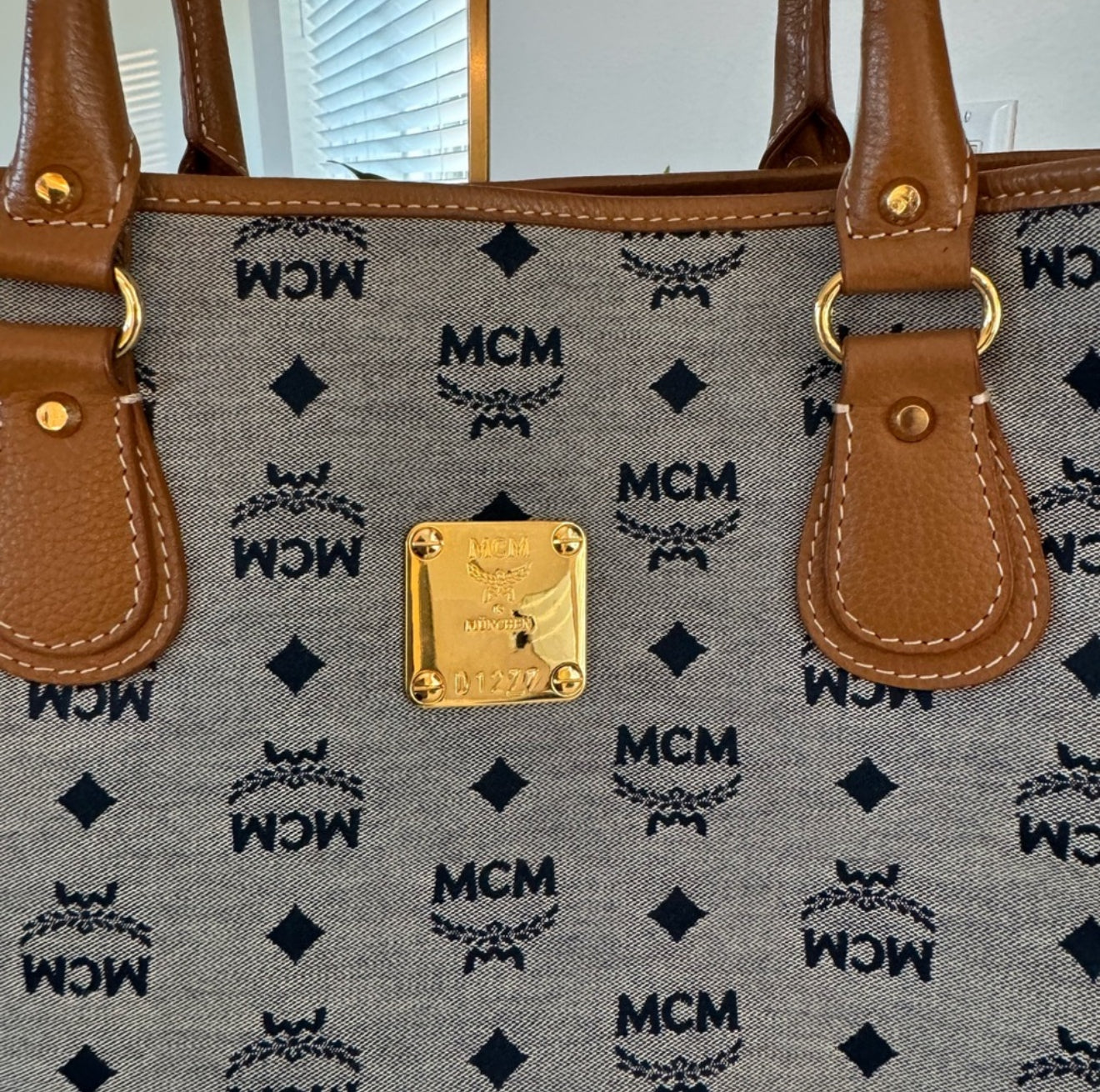 MCM Aren Denim Tote